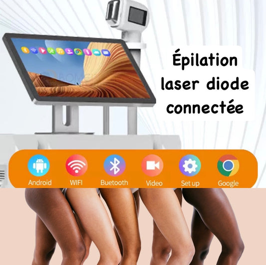 Epilation au laser diode connecté