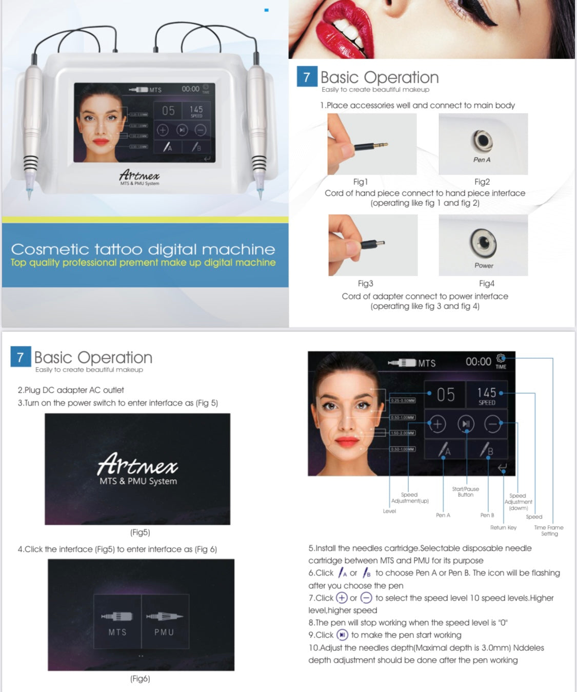 Machine démographique maquillage semi-permanent