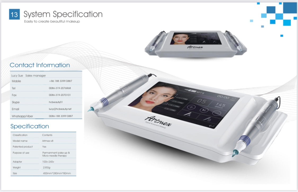 Machine démographique maquillage semi-permanent